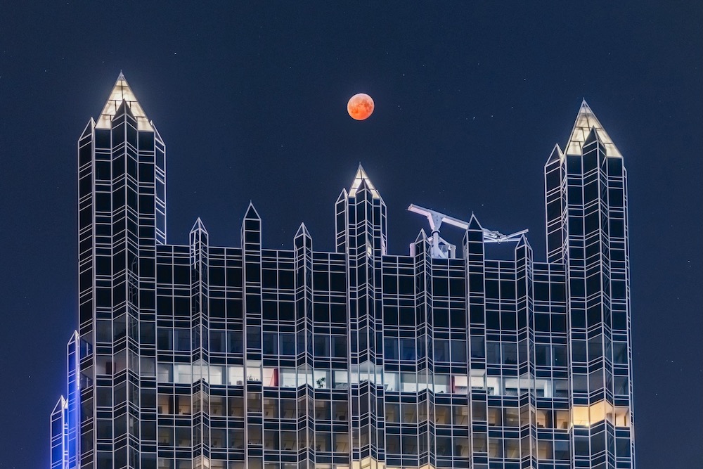 Lunar Eclipse Ppg Plaza Dave Dicello