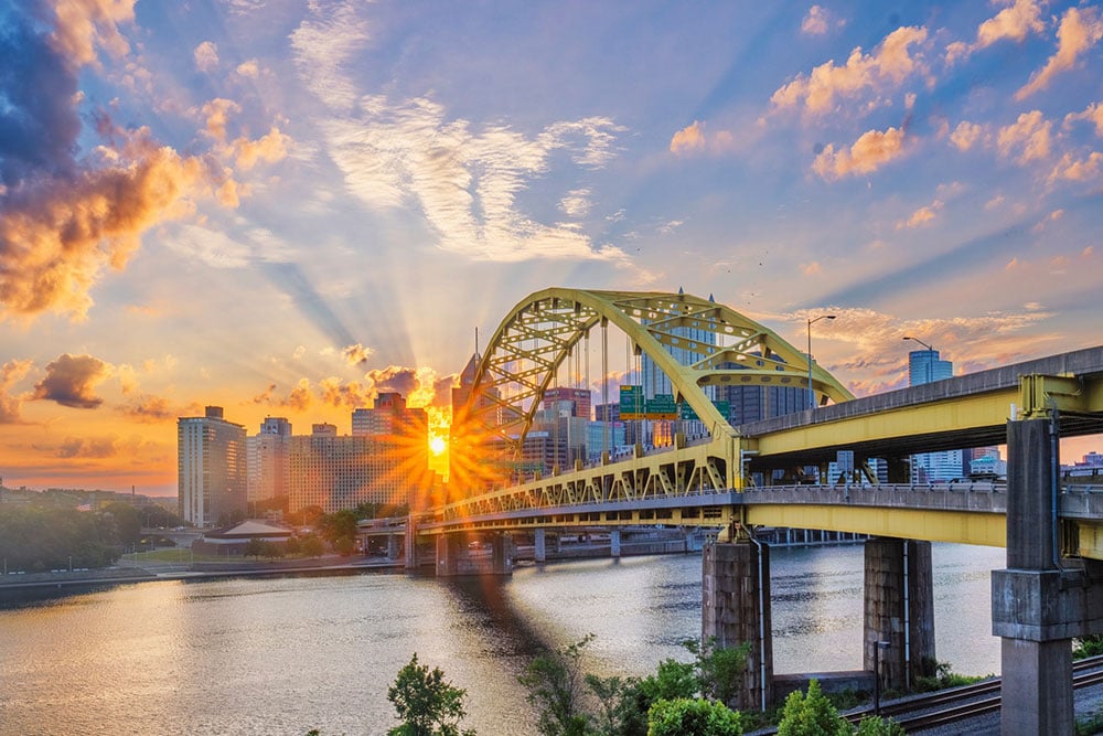 Pittsburgh Bridge Sunrise Dave Dicello